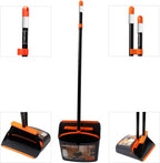 TreeLen Broom and Dustpan Set – Stand-Up Cleaning Tool

