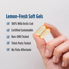 Nordic Naturals Arctic Cod Liver Oil Lemon Omega-3 EPA DHA

