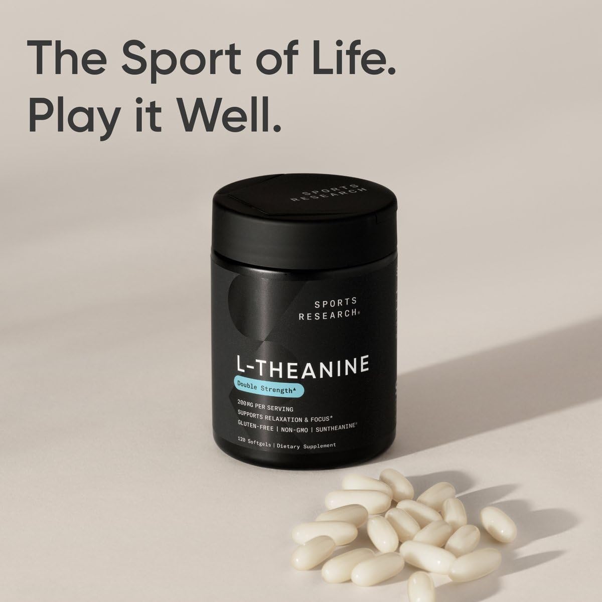 Sports Research L-Theanine Supplement with Suntheanine

