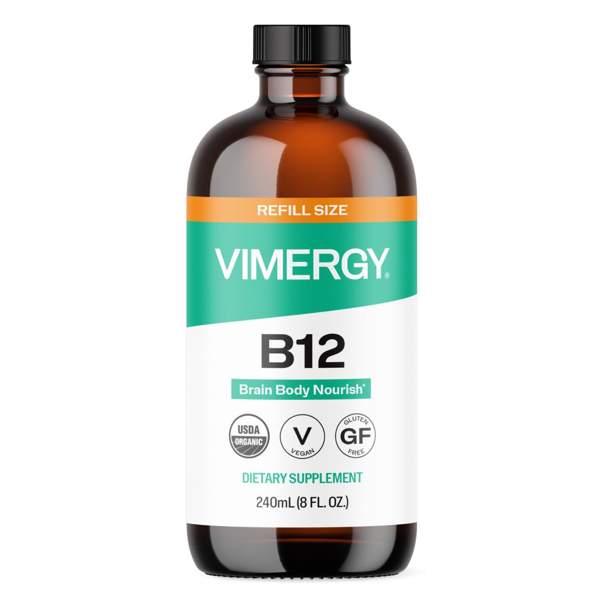 Vimergy Liquid Vitamin B12 Supplement with Methylcobalamin