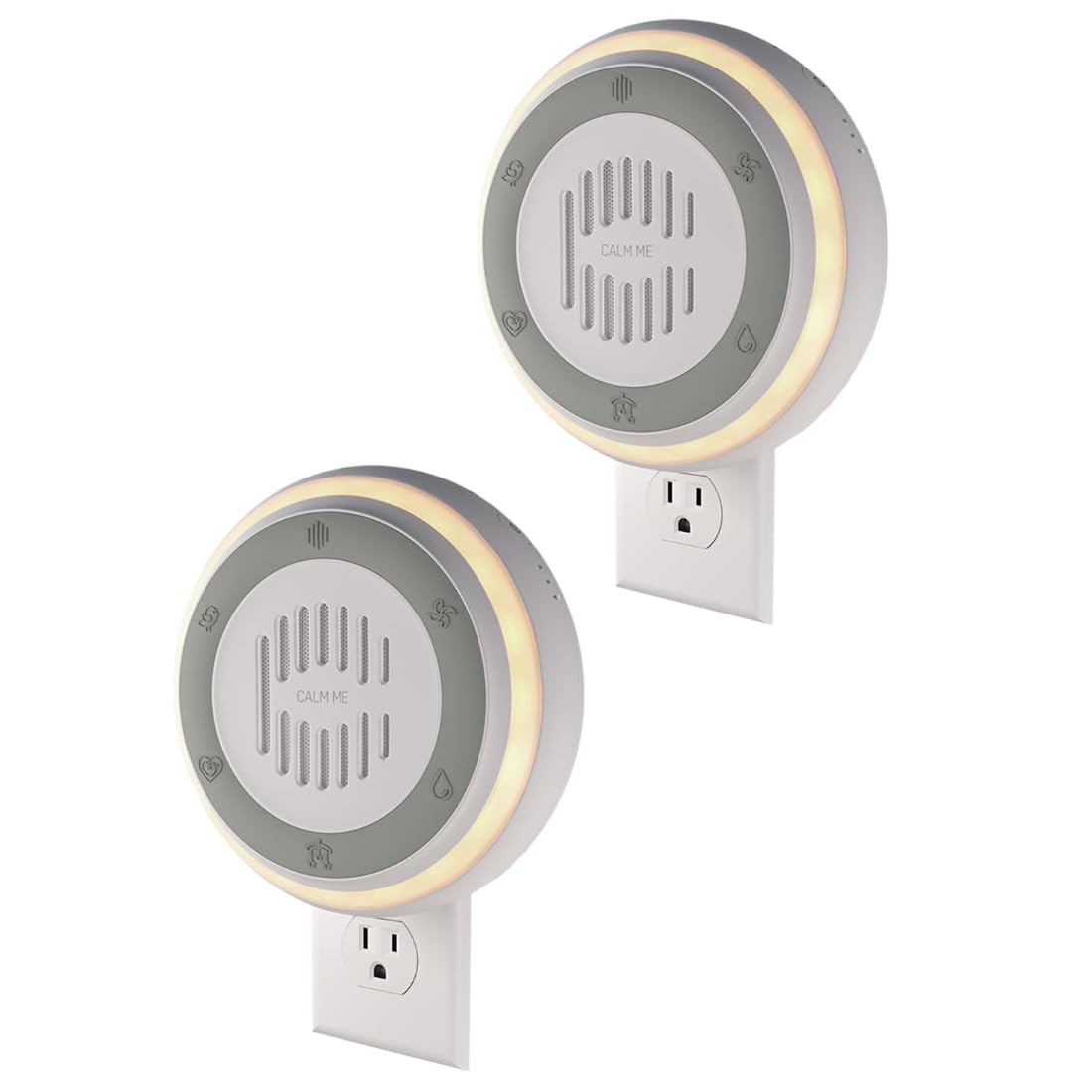 Calm Me Plug-In Noise Machine with 20 Sounds and Night Light