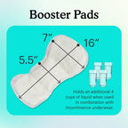 Because Overnight Booster Pads for Incontinence Underwear

