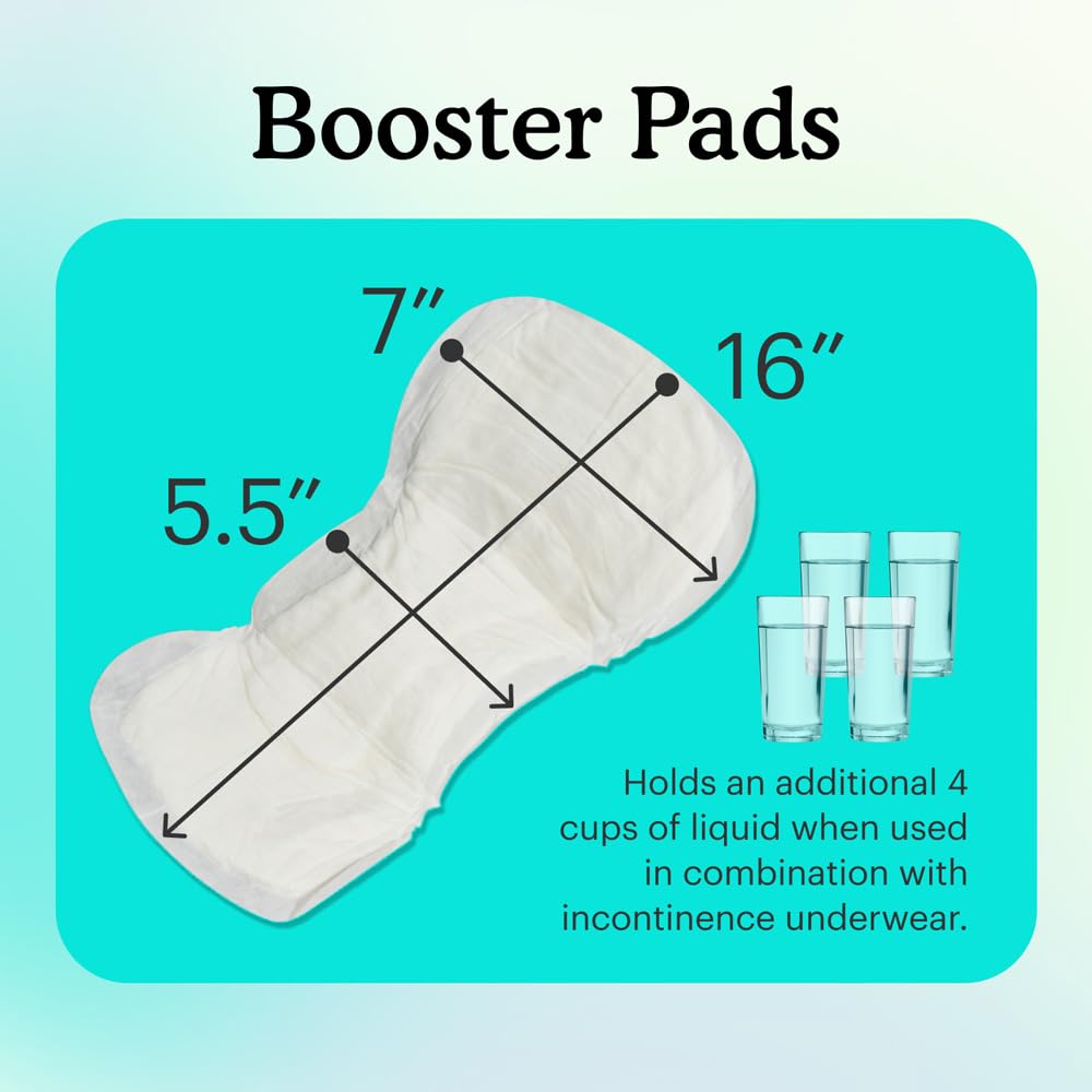 Because Overnight Booster Pads for Incontinence Underwear

