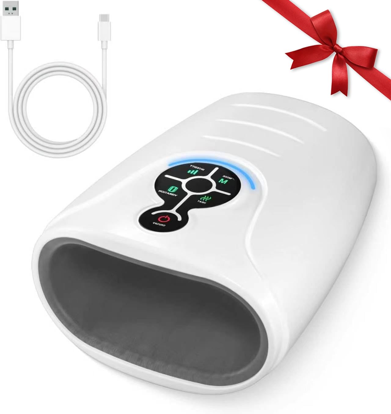 AERLANG Hand Massager with Heat and Compression - Cordless & Portable