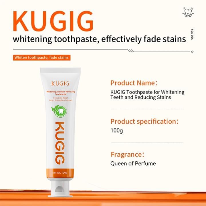 KUGIG Fluoride-Free Toothpaste for Sensitive Teeth

