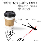 BYSNOW Disposable Coffee Cups with Lids and Sleeves

