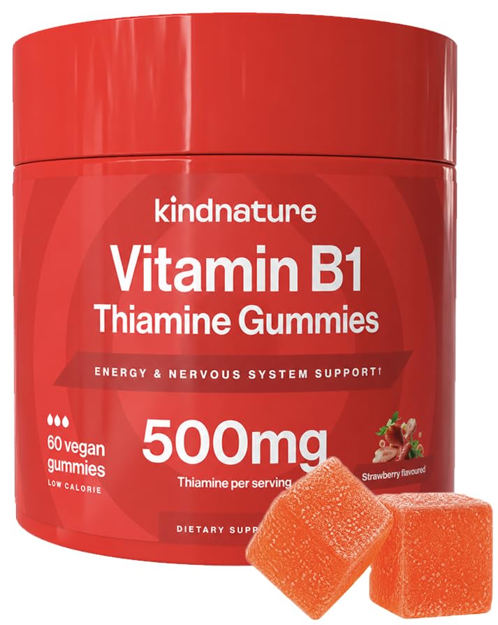 Kindnature Vitamin B1 Gummies – Thiamine for Energy & Nerve

