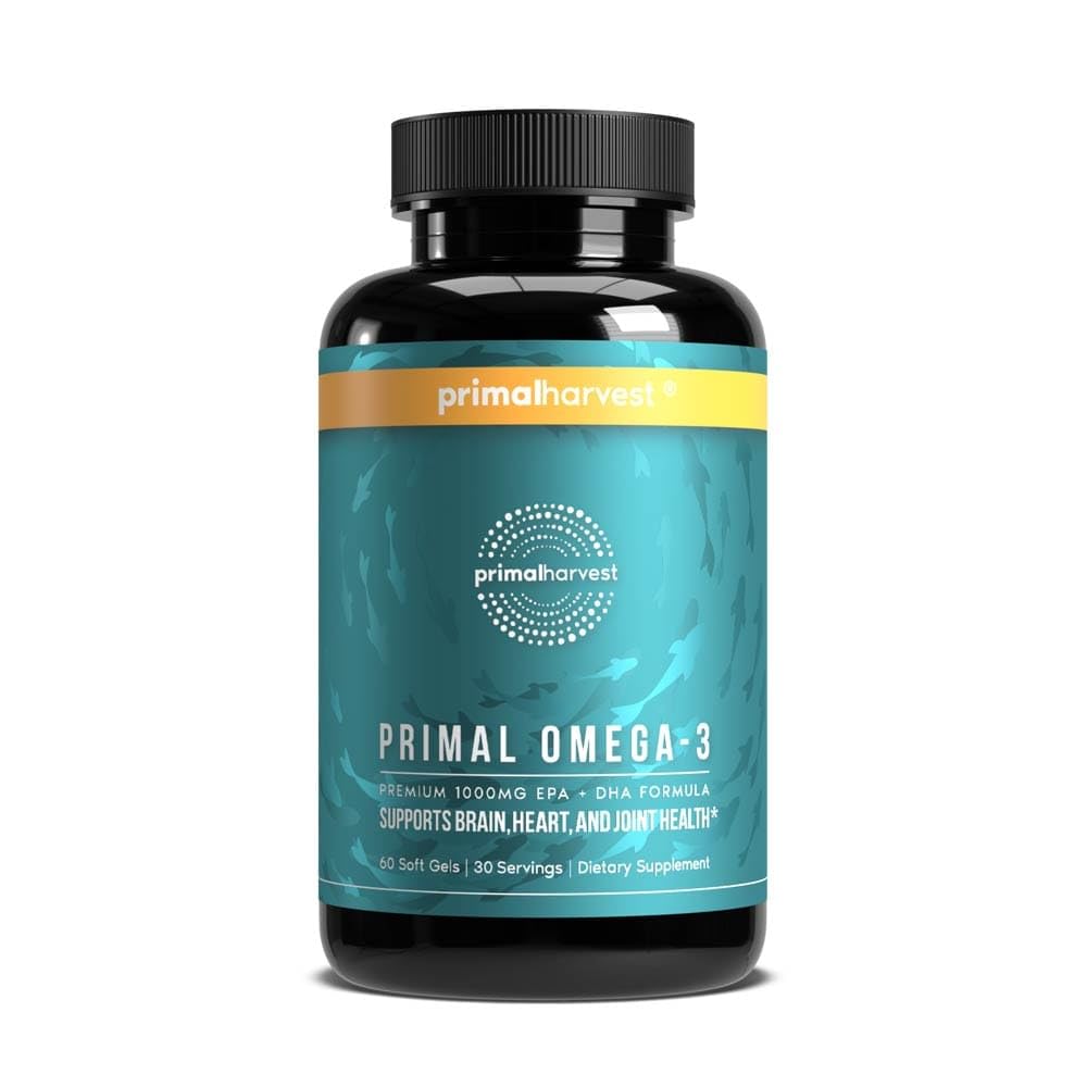 Primal Harvest Omega-3 Fish Oil Softgels 1000 mg EPA+DHA

