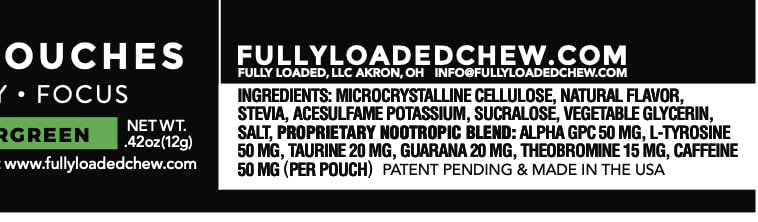 ALPHA Nootropic Energy Pouches - Sugar Free Boost

