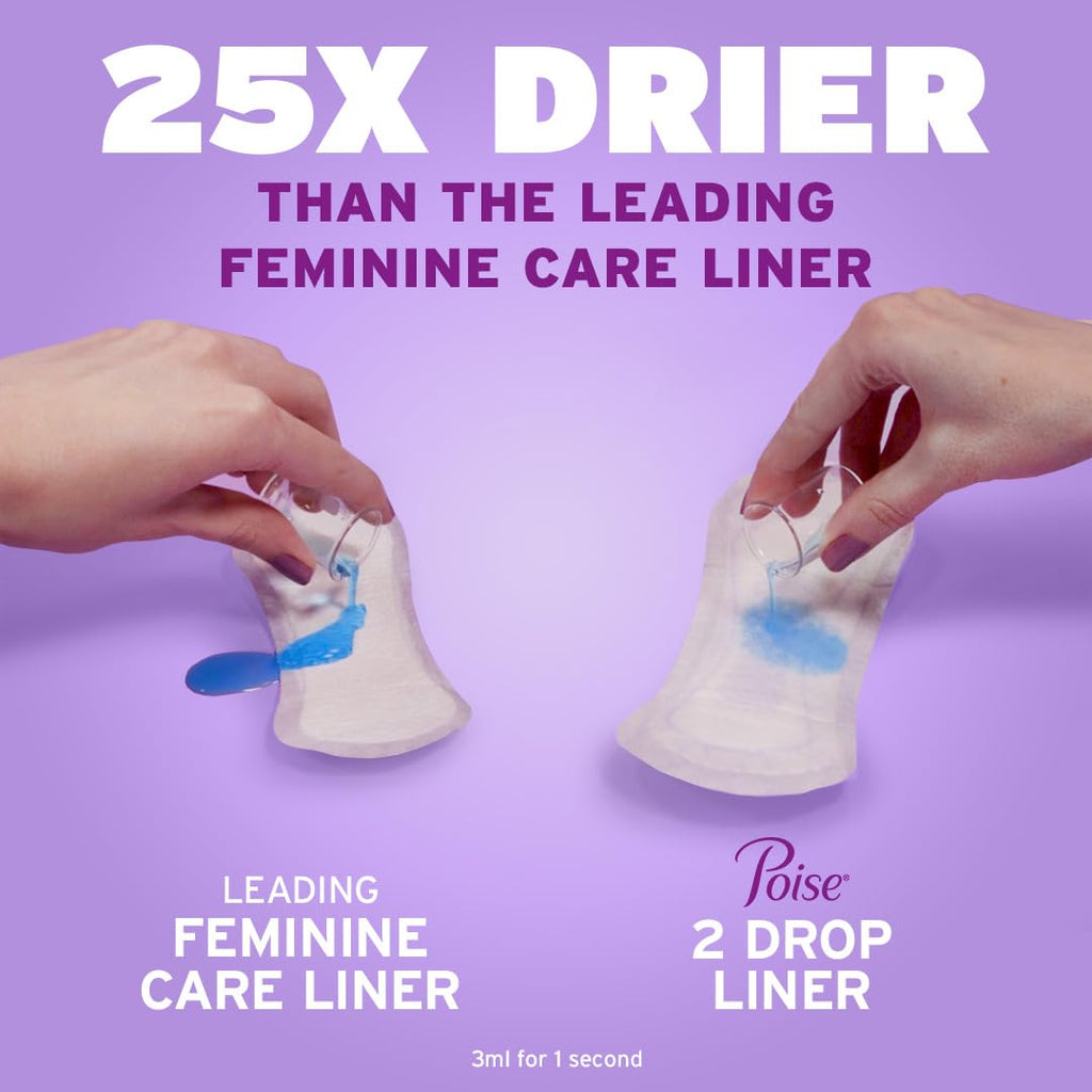 Poise Daily Liners Pantyliners for Bladder Leaks

