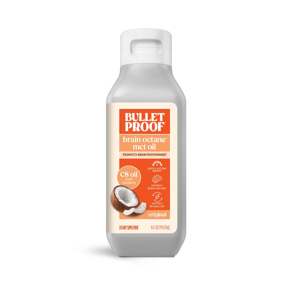 Bulletproof Brain Octane MCT Oil - Pure Coconut Oil for Keto

