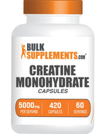 BulkSupplements Creatine Monohydrate Capsules 5000 mg

