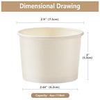 Belinlen Paper Dessert Vessels for Frozen Treats

