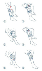NEENCA Knee Brace with X-Strap Hinged Support

