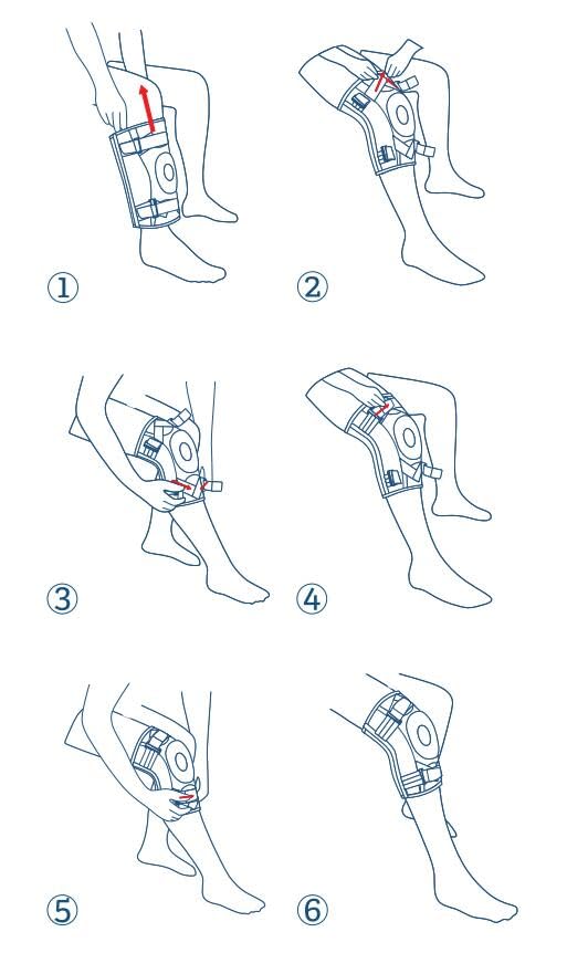 NEENCA Knee Brace with X-Strap Hinged Support

