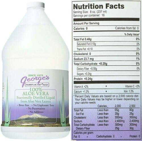 George's Aloe Vera Distilled Liquid | Hydration


