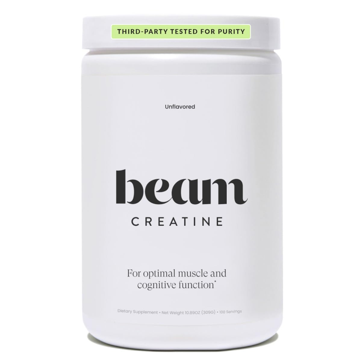 BEAM Creatine Monohydrate Powder – 5g Micronized Creatine for Muscle Strength
