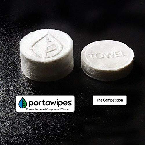 Portawipes Compressed Coin Tissues Soft Odor-Free Wipes

