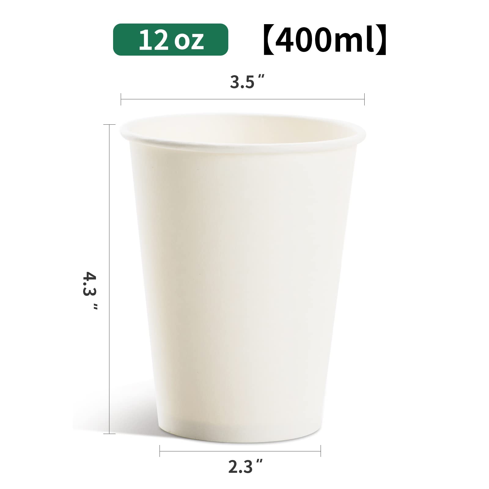 RACETOP Disposable Coffee Cups - Hot Paper Cups

