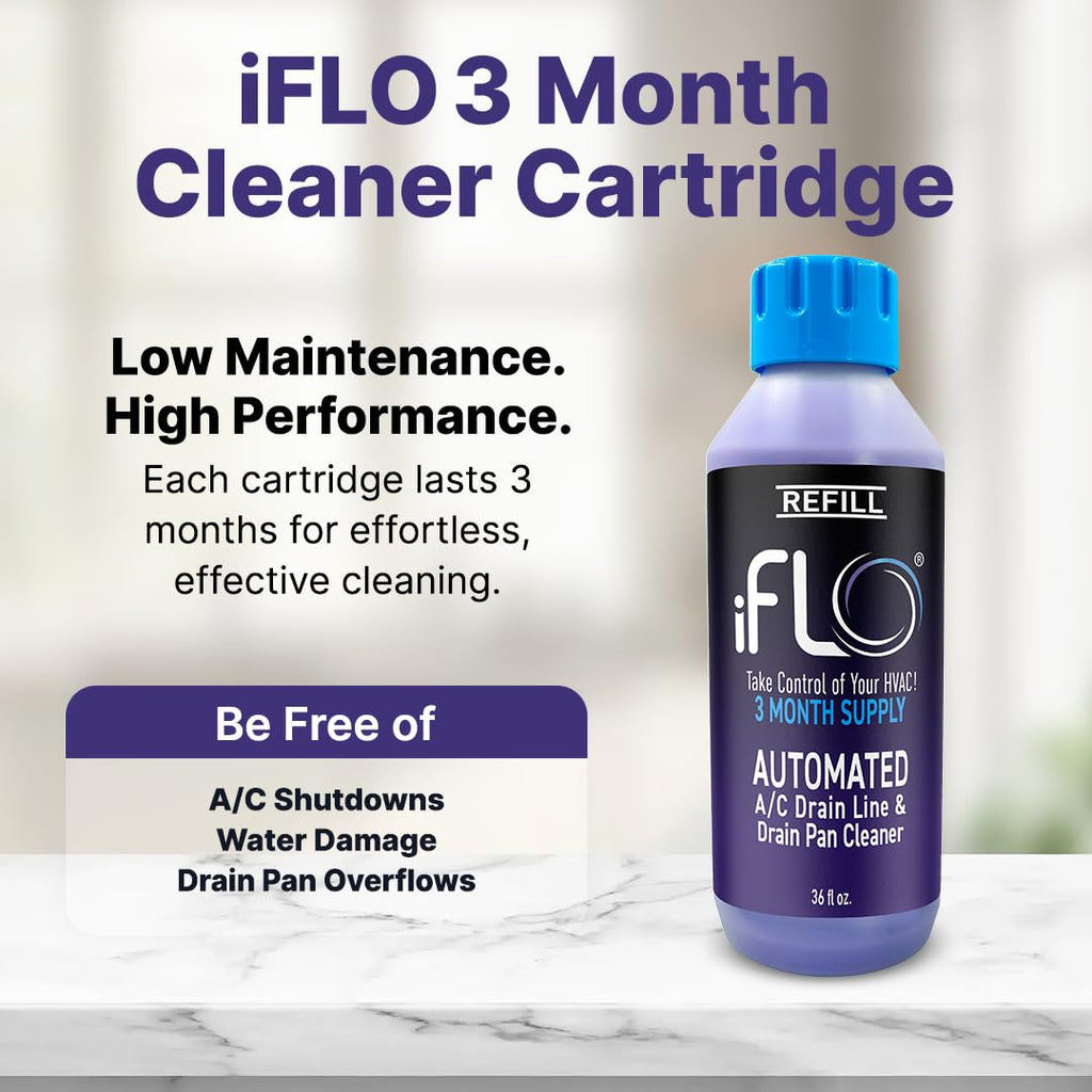 iFLO Smart A/C Drain Line Cleaner Cartridge - System Kit


