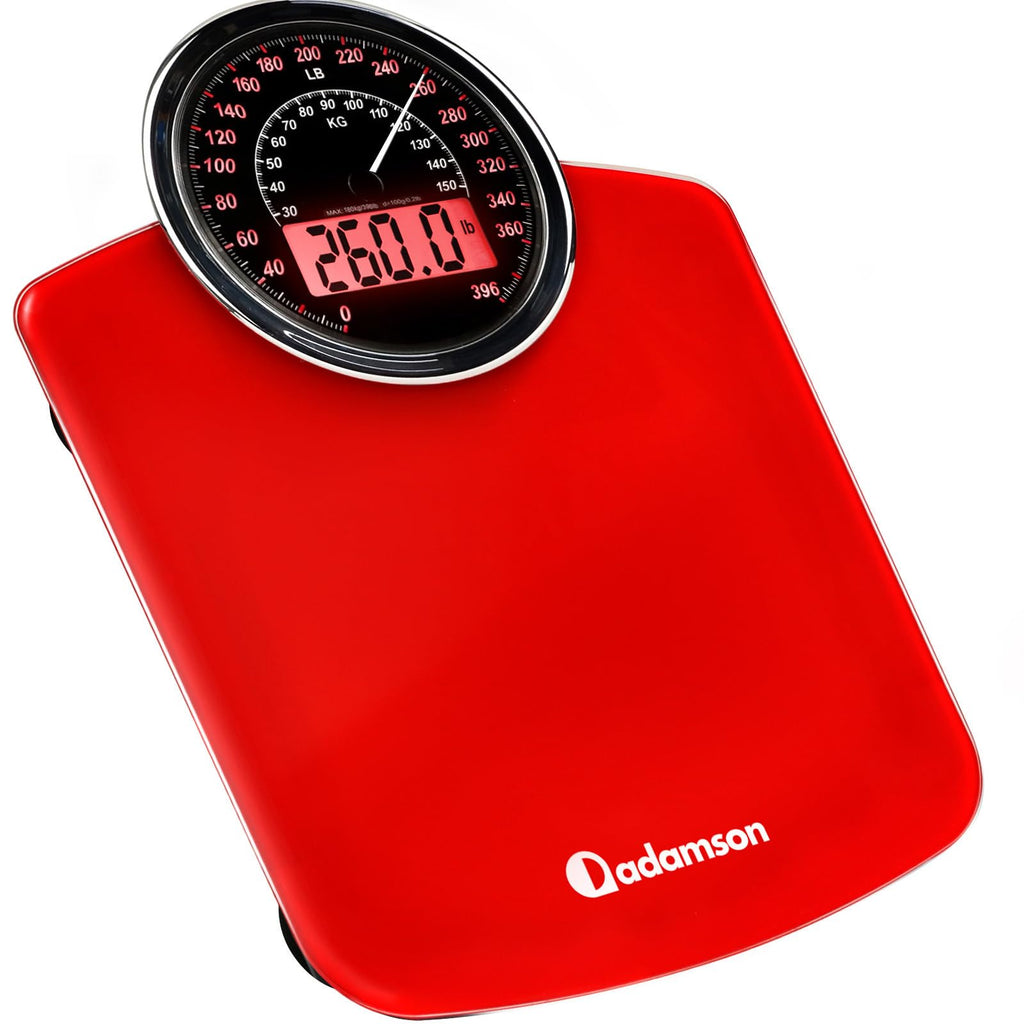 Adamson Hybrid Bathroom Scale with Analog & Digital Display