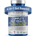 4-in-1 Gut Health Support with DE111 Spore Probiotic, Prebiotics, Postbiotics & Enzymes