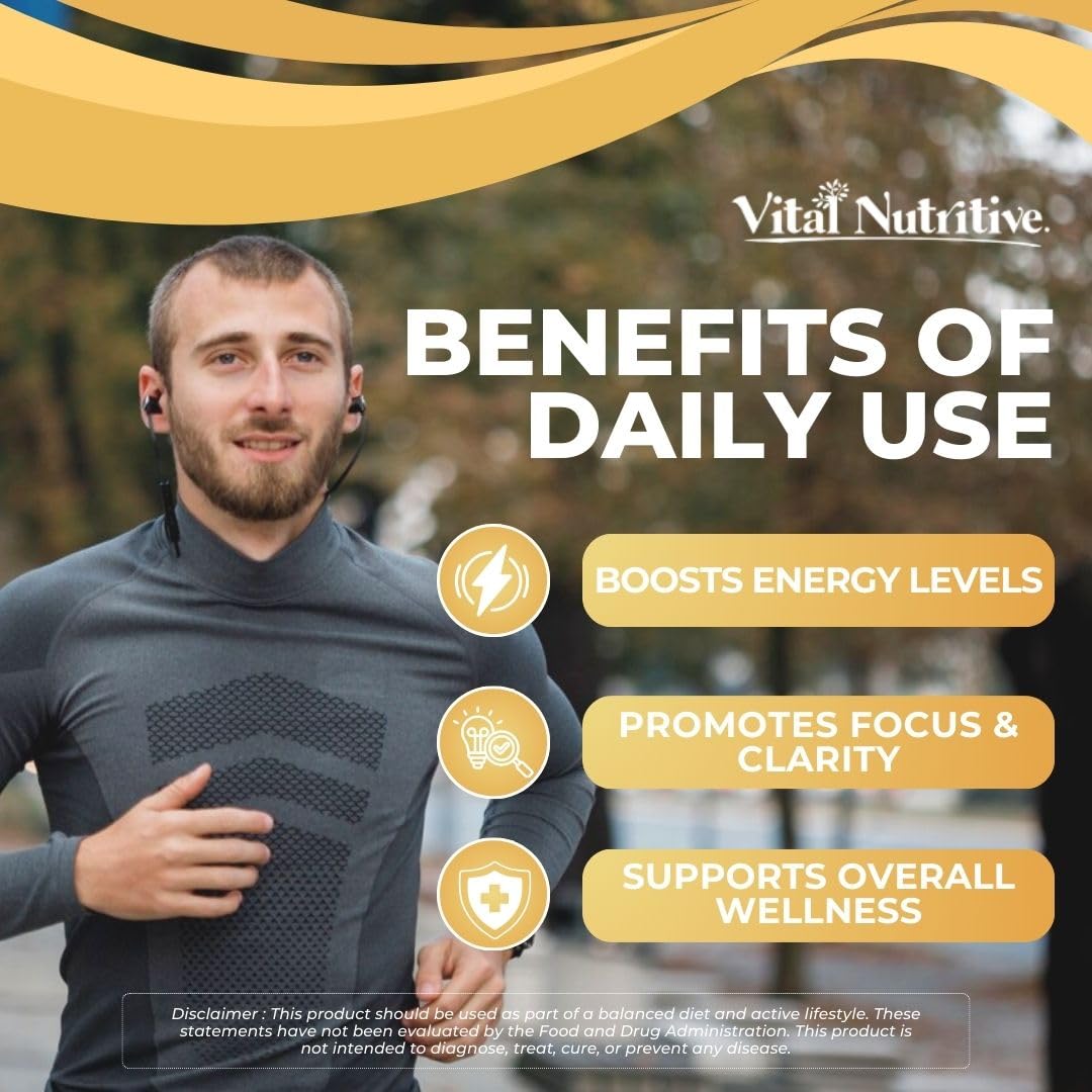 Vital Nitric Oxide Supplement for Men | Blood Flow & Energy

