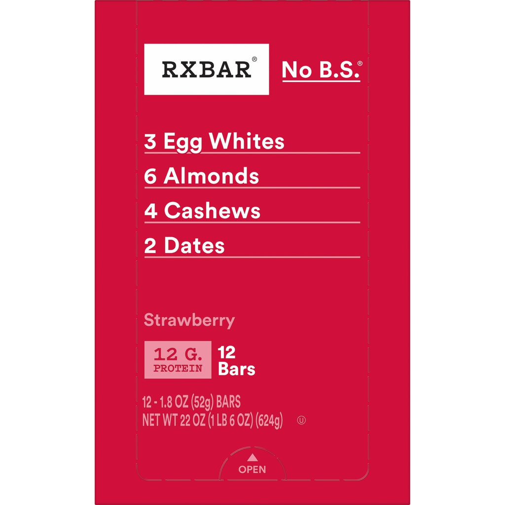 RXBAR Strawberry Protein Bars - Gluten Free Snack

