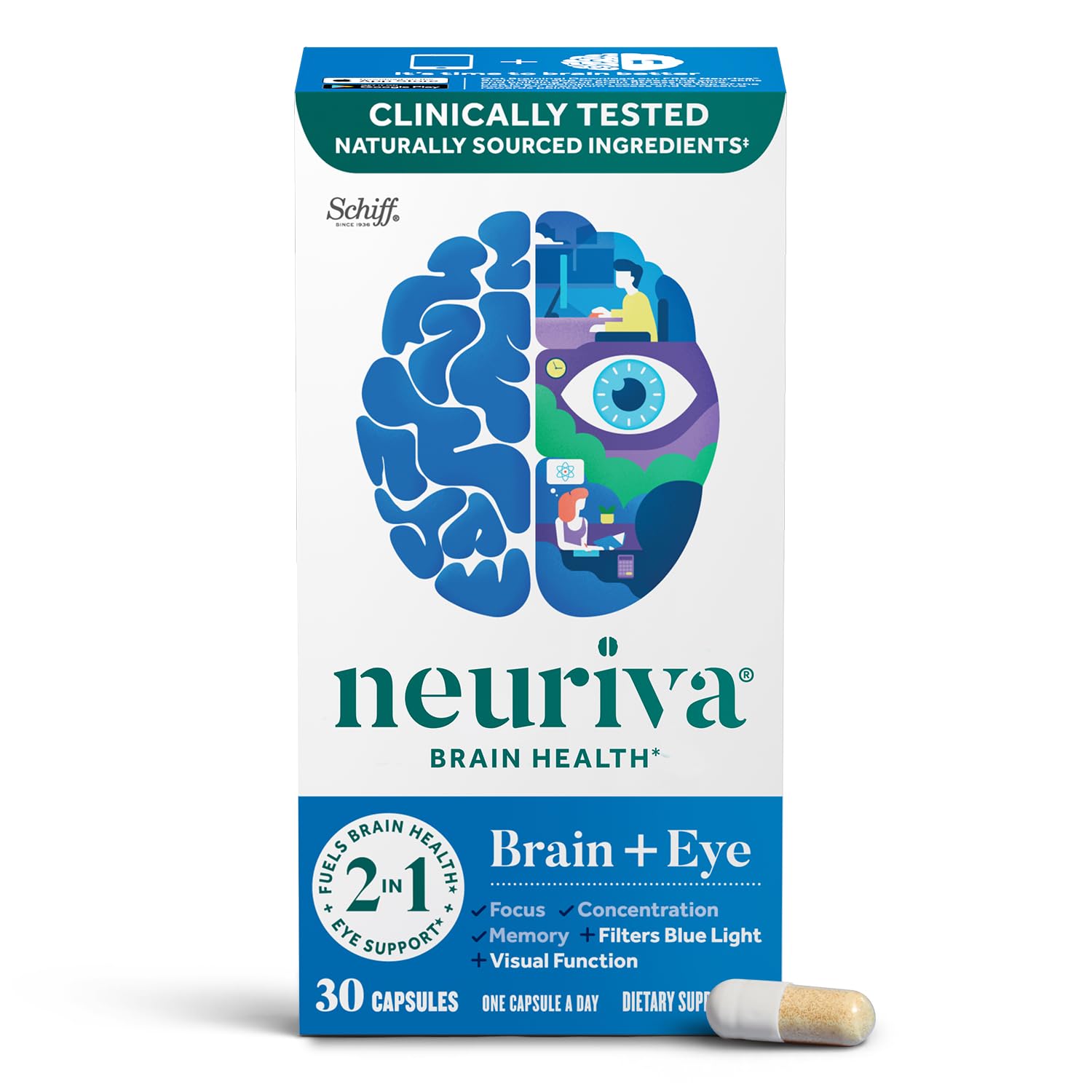 Neuriva Brain + Eye Supplements | Memory & Focus

