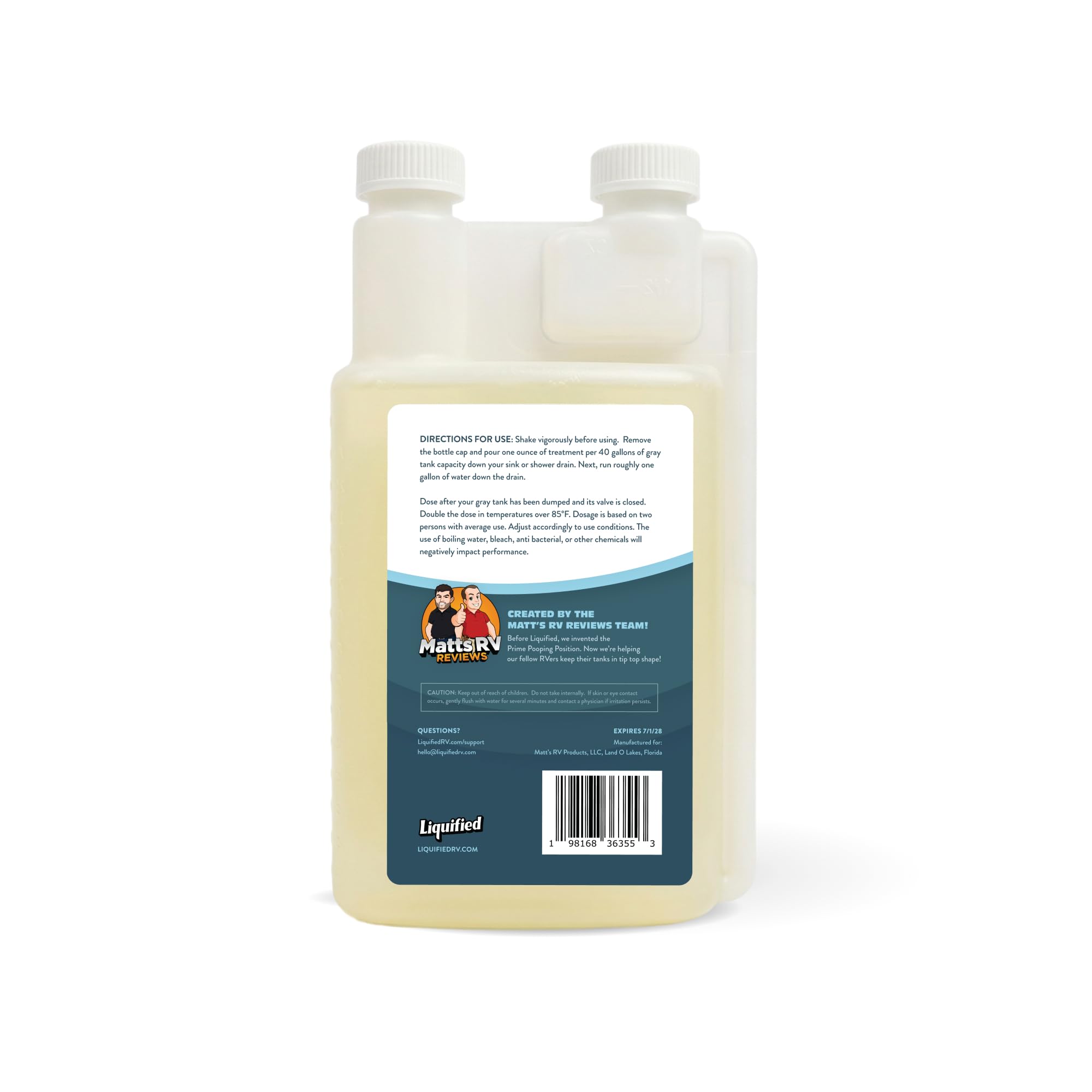 Liquified RV Toilet Treatment by Matts RV Reviews

