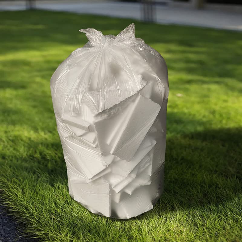 TYPLASTICS Clear Trash Can Liners - High Density

