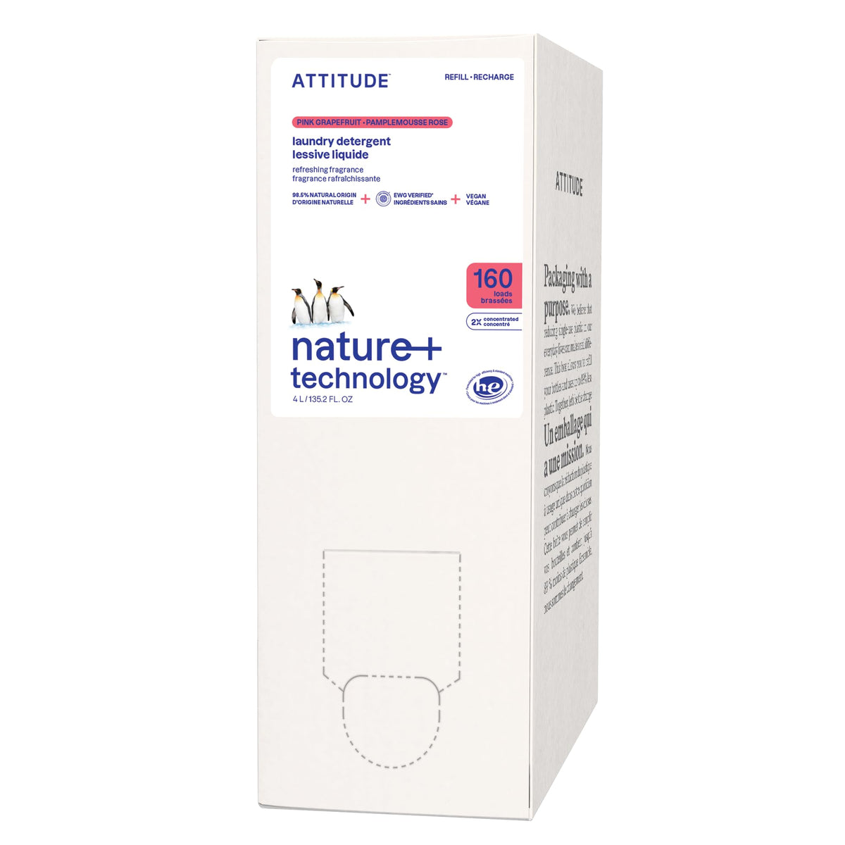 ATTITUDE Liquid Laundry Detergent Refill Plant-Based & Vegan