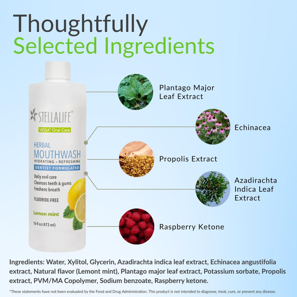 StellaLife Wellness Herbal Mouthwash Alcohol-Free

