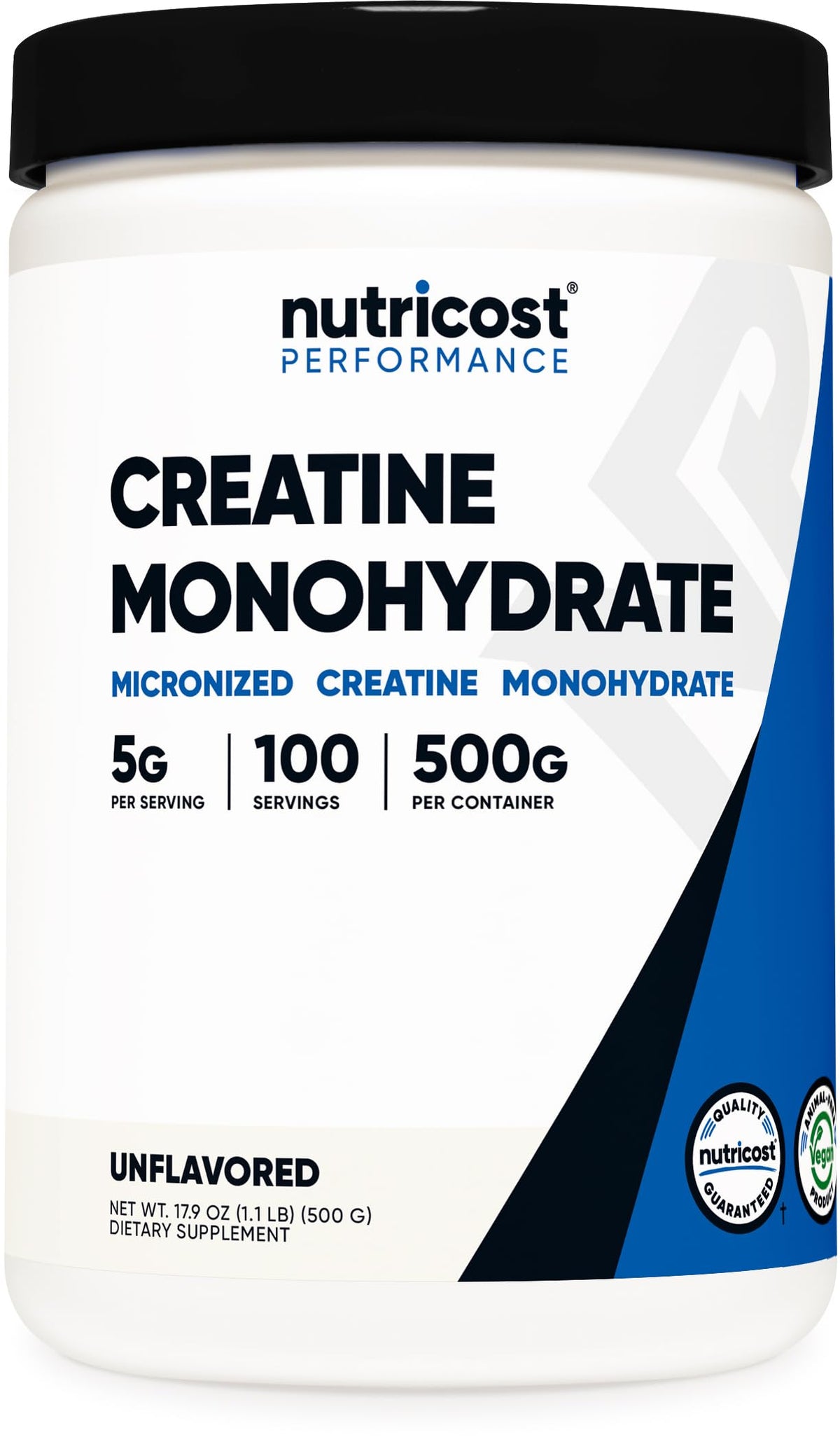 Nutricost Creatine Monohydrate Powder - Micronized, Vegan & Gluten Free