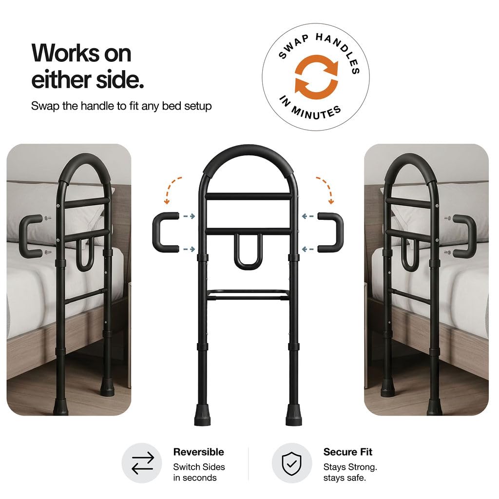 Bed Rails for Seniors by Medical King – Adjustable Height


