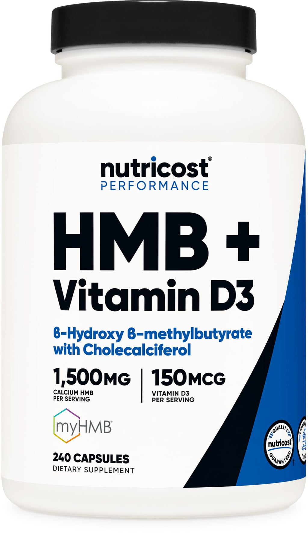 Nutricost HMB & Vitamin D3 Supplement - Daily Support

