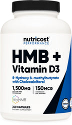 Nutricost HMB & Vitamin D3 Supplement - Daily Support

