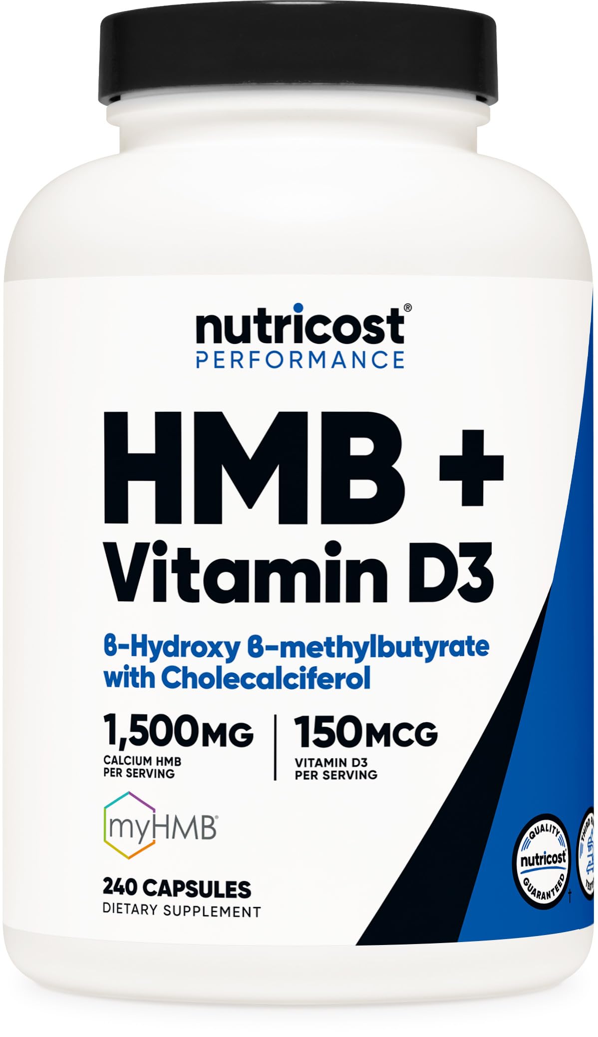 Nutricost HMB & Vitamin D3 Supplement - Daily Support


