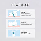 REACH Ultraclean Access Flosser Refill Heads - PFAS-Free

