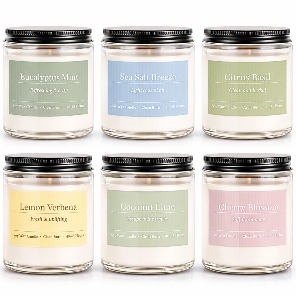 Scented Candles Gift Set for Home Aromatherapy Collection