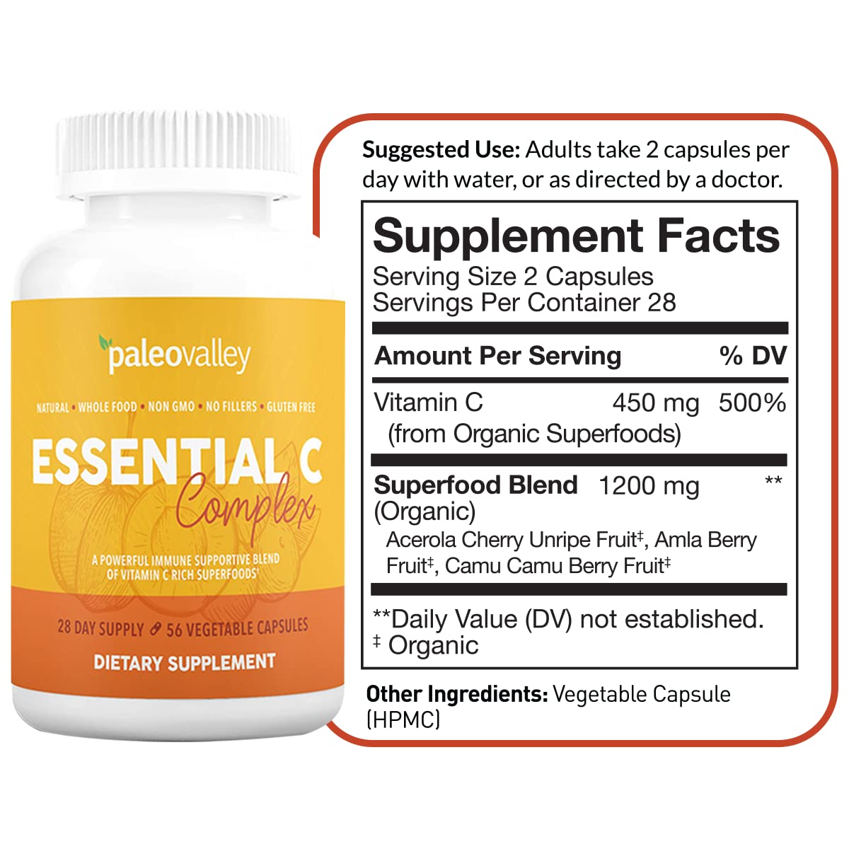 Vitamin C Paleovalley Essential C Complex Supplement

