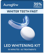 Auraglow Teeth Whitening Kit with LED Accelerator Light


