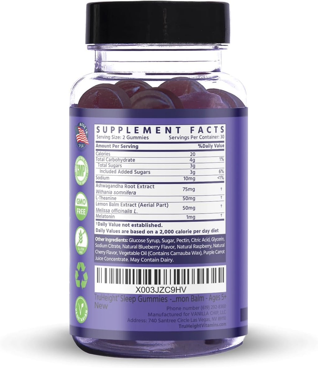 TruHeight Sleep Gummies for Kids & Teens – Sleep Support

