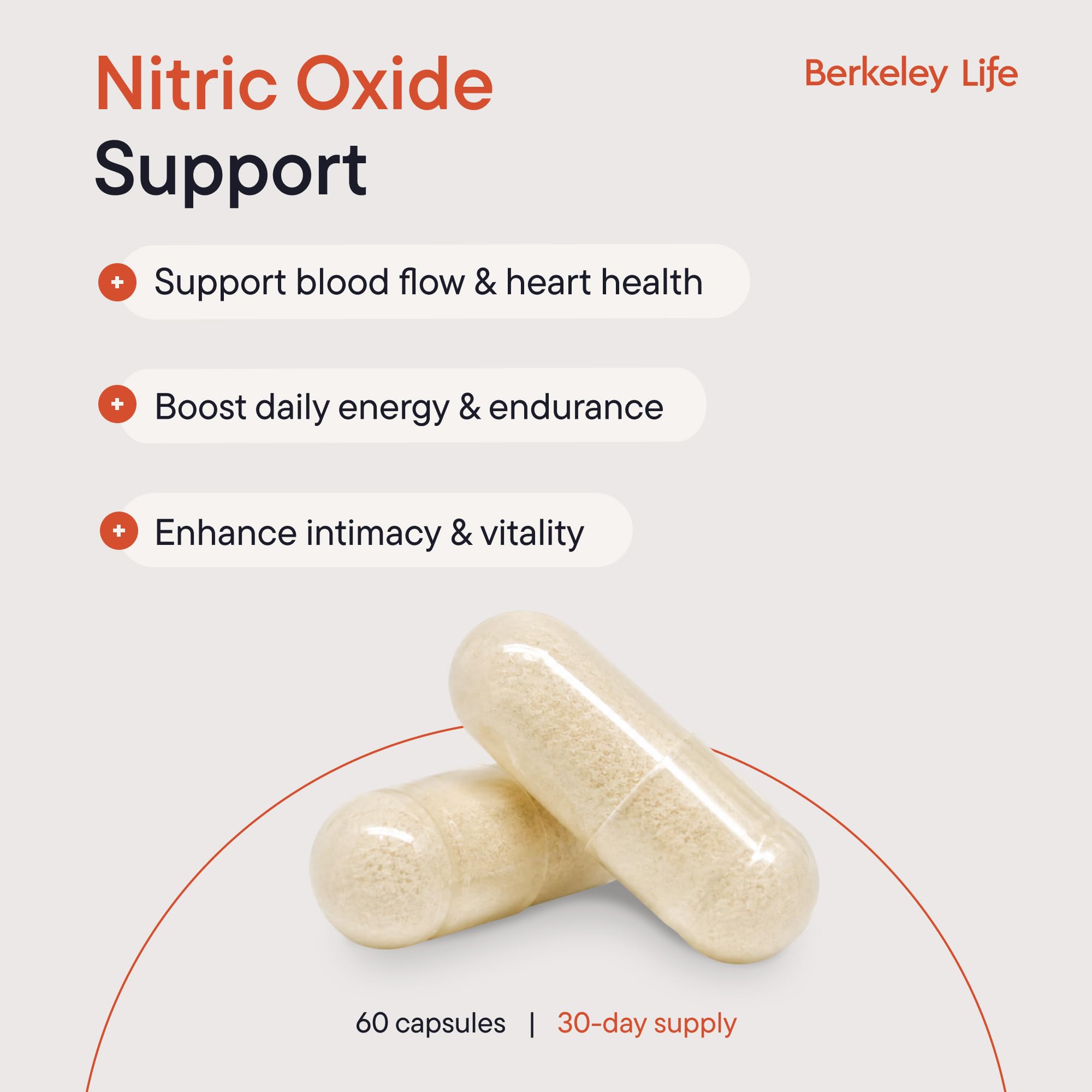 Berkeley Life Nitric Oxide Support | Boost Blood Flow

