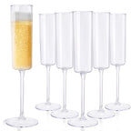 Ciaell Disposable Plastic Champagne Flutes | Party Glasses

