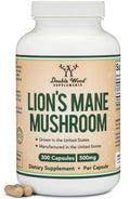Double Wood Lion’s Mane Mushroom Capsules for Focus and Immune Support