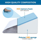 SASTTIE Memory Foam Wedge Pillow for Sleep

