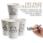 Ginkgo Disposable Coffee Cups with Lids and Sleeves

