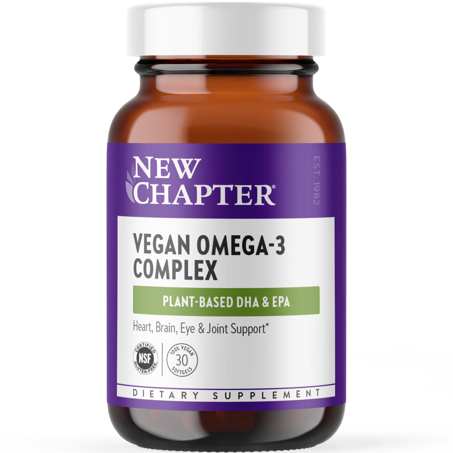 New Chapter Vegan Algae Omega-3 DHA & EPA Supplement


