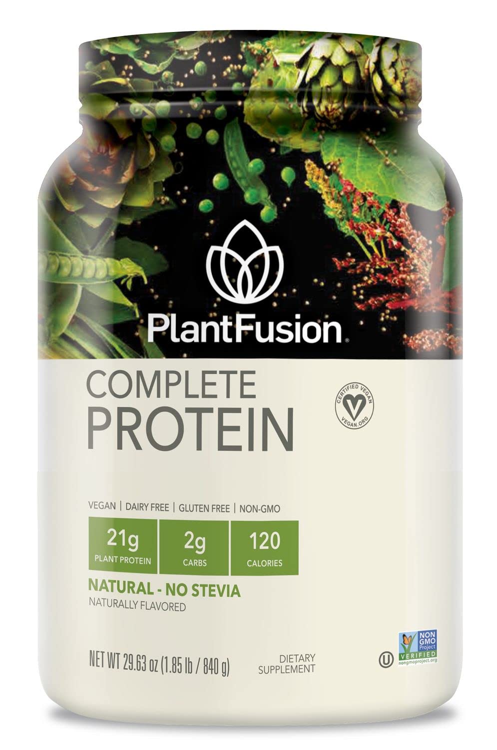 PlantFusion Complete Vegan Protein Powder with BCAAs